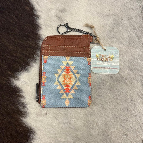 Blue Aztec wallet