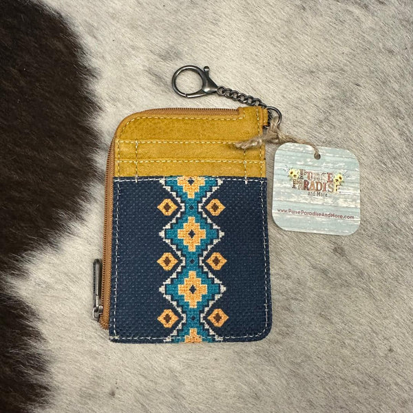 Dark Blue Aztec wallet